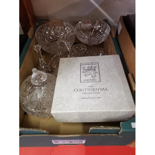 166 - Box of quality glass