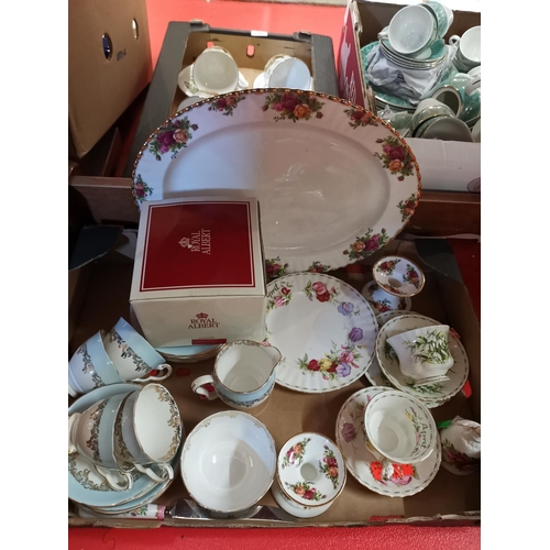 210 - Box of Royal Albert etc