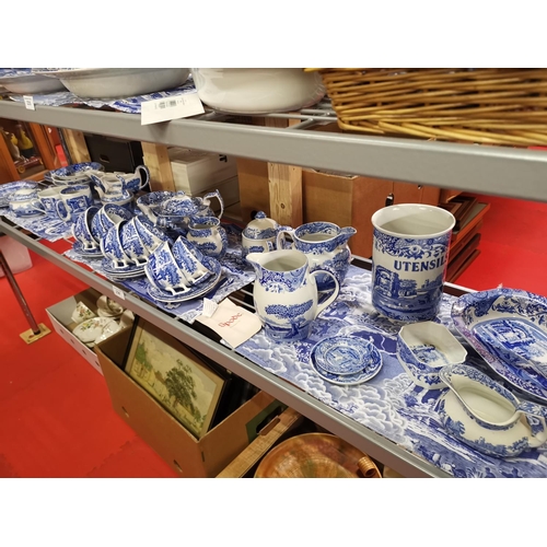 236 - Job lot of Spode Blue Italian- 45 items