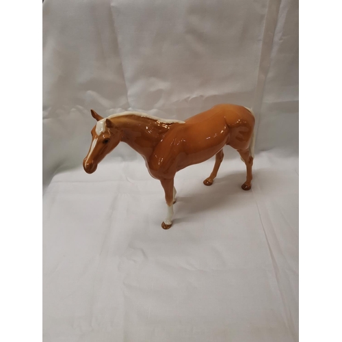 238 - Large Beswick Palomino race horse