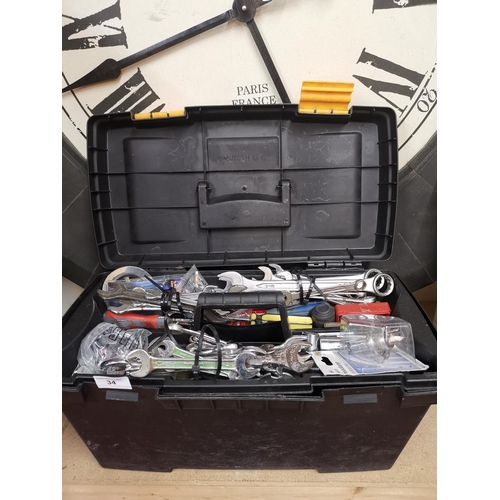 34 - Tool box of tools etc