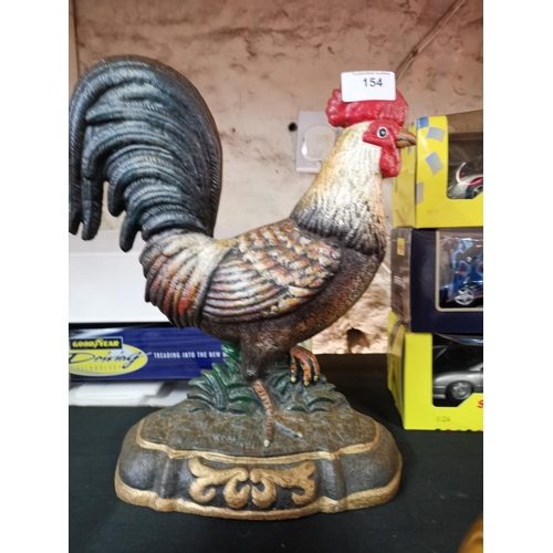 154 - Cast cockerel door stop