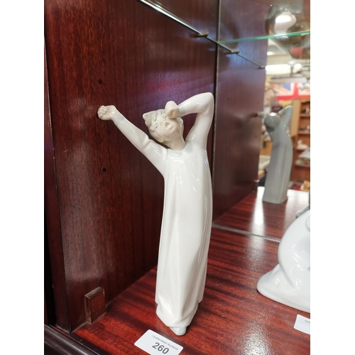 260 - Lladro yawning boy