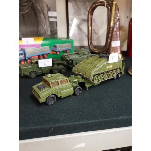 7 - Vintage Dinky Transporter and tank