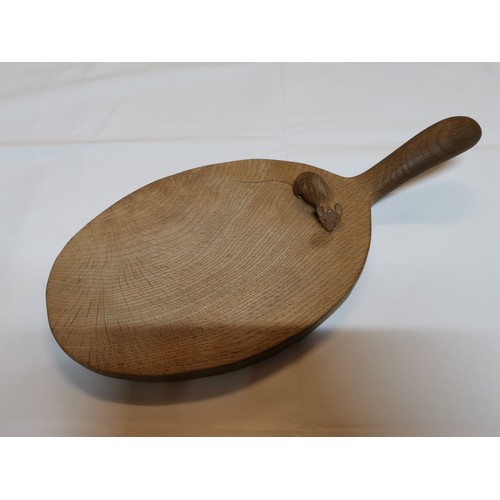 272 - Early robert mouseman thompson oak cheese board circa 1940s/50s