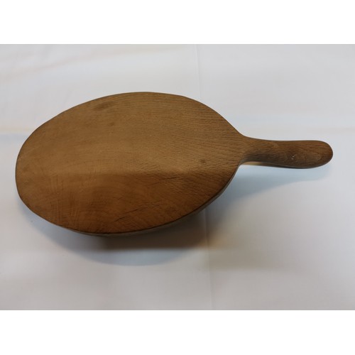 272 - Early robert mouseman thompson oak cheese board circa 1940s/50s