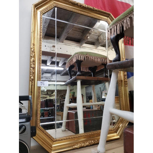 17 - Gilt framed mirror