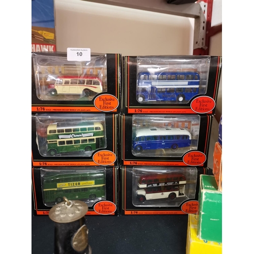 10 - 6 Corgi Exclusive First Edition buses