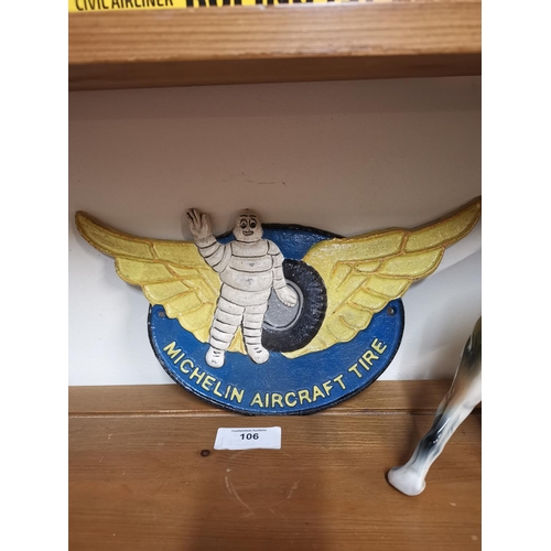 106 - Cast Michelin wings sign