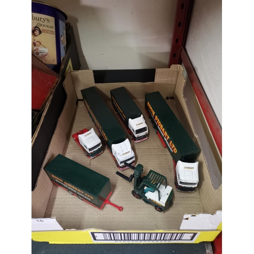 16 - Box of Eddie Stobart trucks etc