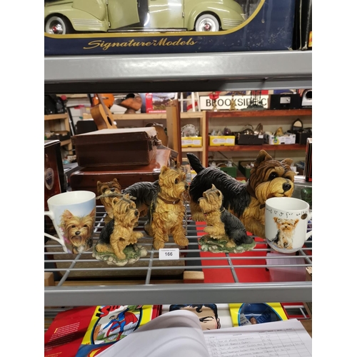 166 - Collection of Leonardo Yorkshire Terriers etc