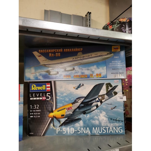 182 - 2 aircraft model kits