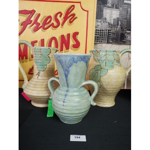 194 - 3 deco jugs