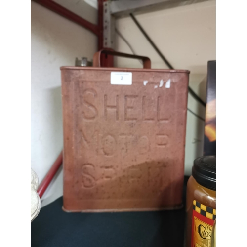 2 - Vintage original Shell fuel can