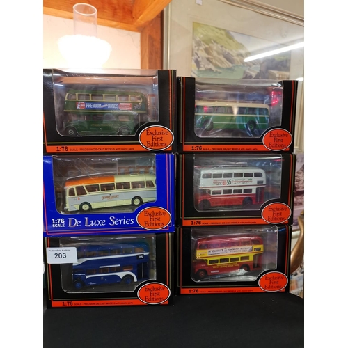 203 - 6 Corgi First Edition buses