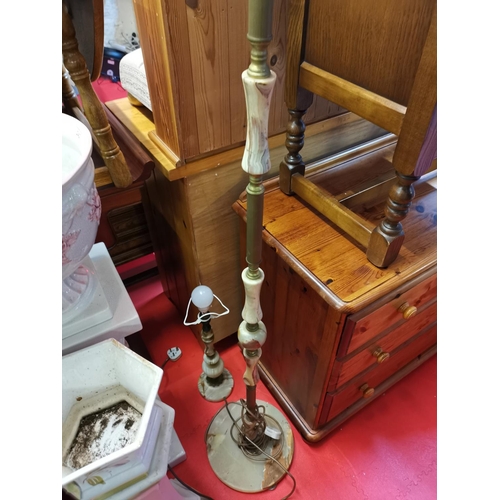 247 - 2 marble lamps