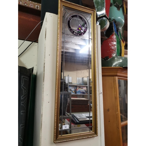 25 - Gilt framed mirror