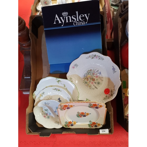 254 - Box of Aynsley etc