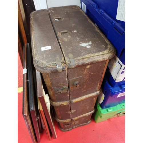 28 - Old steamer trunk