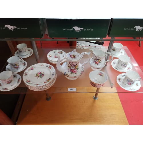 281 - Royal Worcester tea set - 24 pieces