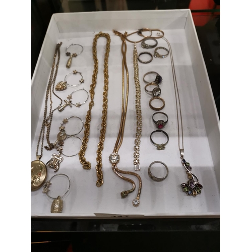 347 - Good selection of jewelry including silver