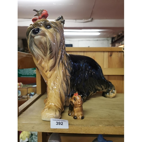 392 - 2 Goebel Yorkshire Terriers