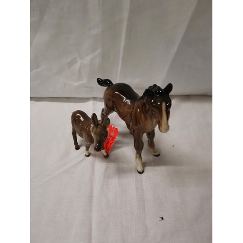 449 - Beswick foal and donkey