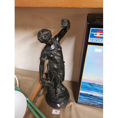 59 - Spelter figure