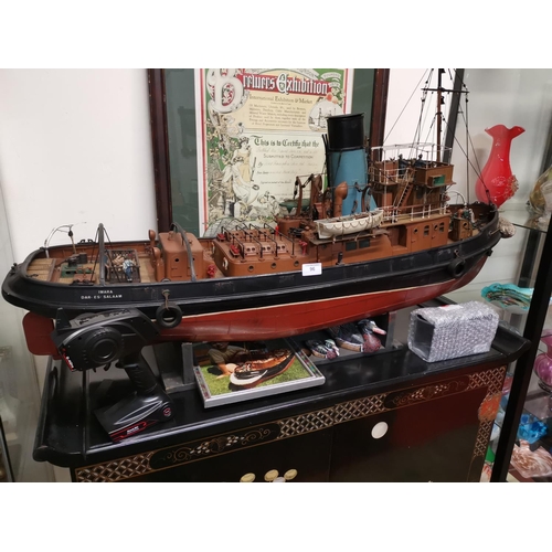 96 - Large fully working remote control tug boat