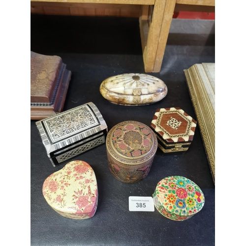 385 - 6 collectable trinket boxes