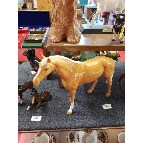 404 - Beswick Palomino Huntsman horse- perfect condition