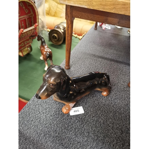 405 - Beswick Dachsund dog- no damage