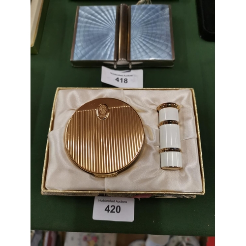 420 - Vintage Coty duo boxed compact