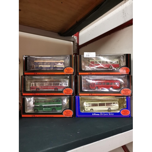 10 - 6 Corgi Exclusive First Edition buses