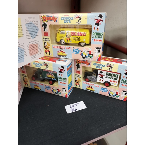 14 - Dandy and Beano die cast models