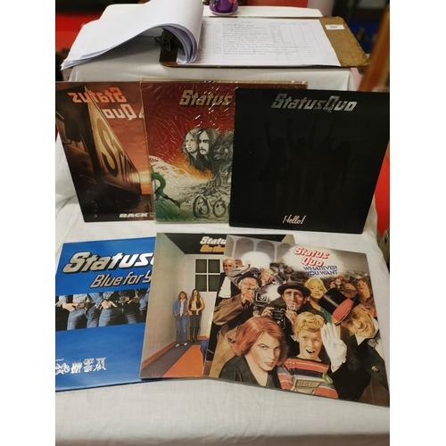 448 - 6 70s/80s Status Quo LPs