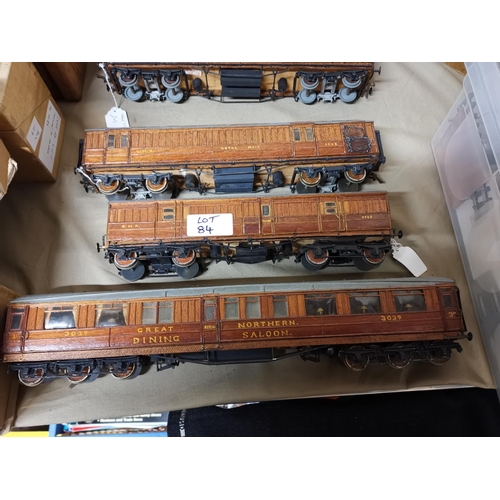 84 - 3  o gauge Scratch Built train coaches