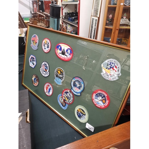 101 - Framed Challenger space badges