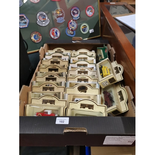 102 - Box of model cars