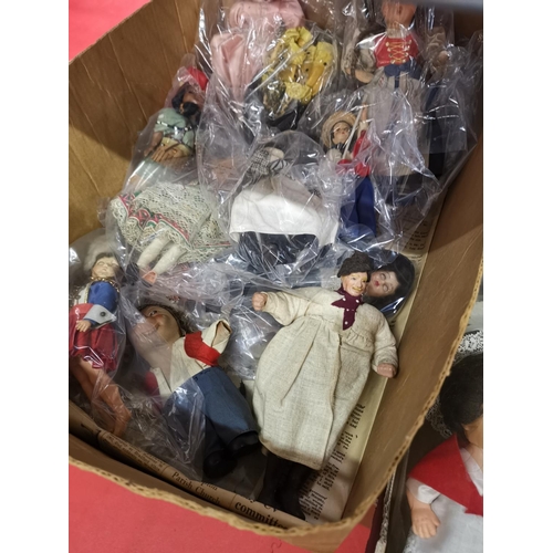 171 - Box of vintage dolls