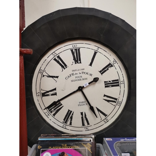 25 - Large tin wall clock