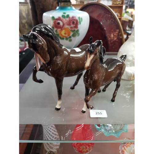 255 - Pair of Beswick horses