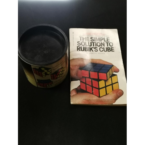 271 - Vintage Rubiks cube and book