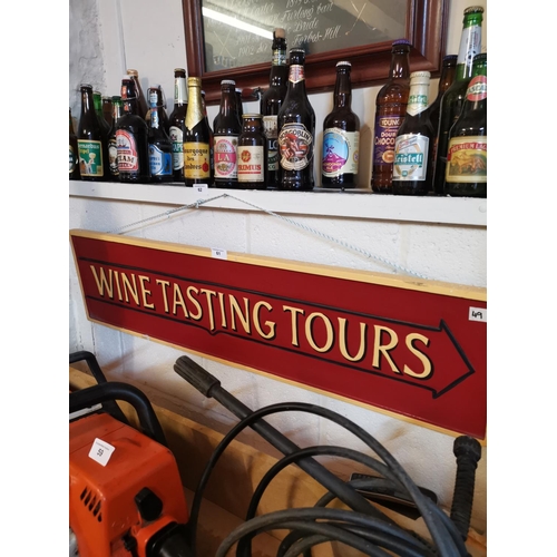 61 - Wine tasting sign