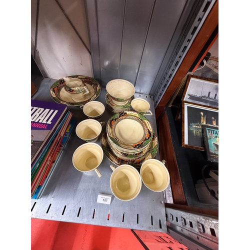 107 - Myott Son & Co Dinning Set 30 Piece