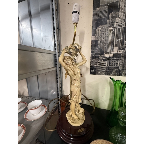 109 - Guiseppe Armani Lady Lamp Figure