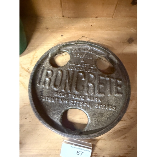 67 - Cast Iron Stove Damper