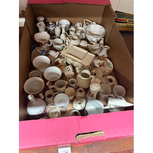 91 - Box of Crest ware