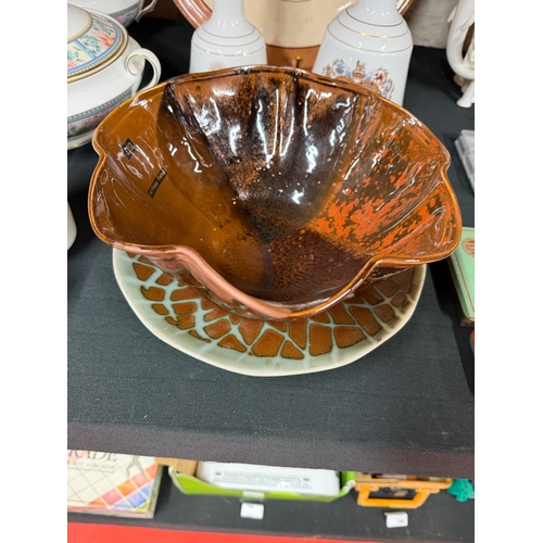 184 - 2 Peter Fisher Pottery Pieces