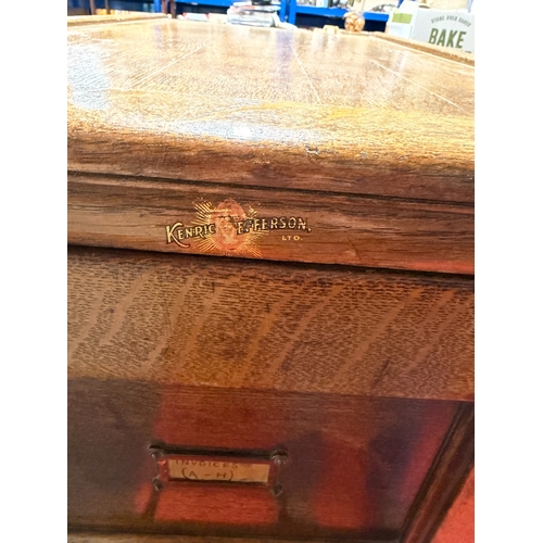 360 - Vintage Art Decor Early 20th Century Filling Cabinet Chest By Kenrick And Jefferson